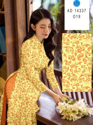 Vải Áo Dài Hoa Đều Thu Hút AD 14337 19 Vai Ao Dai Hoa Deu Thu Hut AD 14337