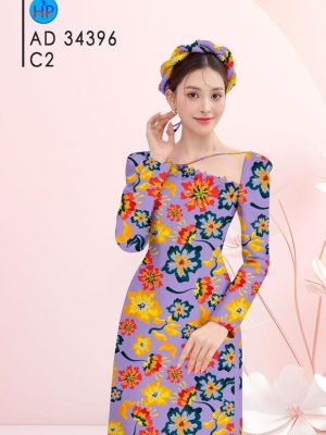 Vải Áo Dài Hoa Đều Thu Hút AD 34396 19 Vai Ao Dai Hoa Deu Thu Hut AD 34396
