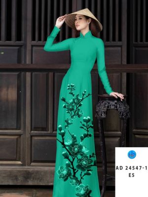 Vải Áo Dài Hoa In 3D Độc Đáo AD 24547 21 Vai Ao Dai Hoa In 3D Doc Dao AD 24547