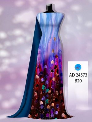 Vải Áo Dài Hoa In 3D Độc Đáo AD 24573 19 Vai Ao Dai Hoa In 3D Doc Dao AD 24573