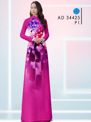 Vải Áo Dài Hoa In 3D Độc Đáo AD 34425 19 Vai Ao Dai Hoa In 3D Doc Dao AD 34425