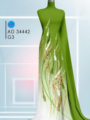 Vải Áo Dài Hoa In 3D Độc Đáo AD 34442 20 Vai Ao Dai Hoa In 3D Doc Dao AD 34442