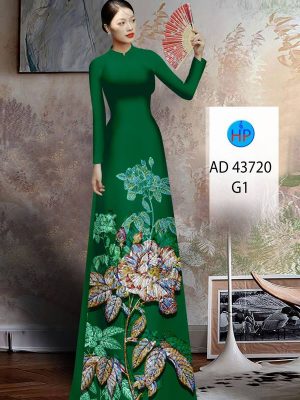 Vải Áo Dài Hoa In 3D Độc Đáo AD 43720 19 Vai Ao Dai Hoa In 3D Doc Dao AD 43720