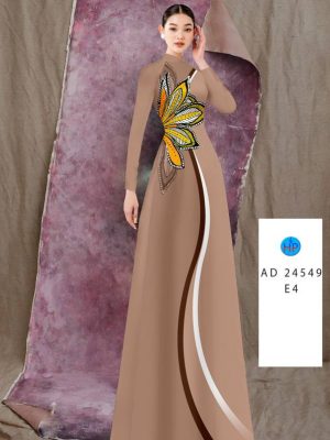 Vải Áo Dài Hoa In 3D Kiểu Mới AD 24549 19 Vai Ao Dai Hoa In 3D Kieu Moi AD 24549
