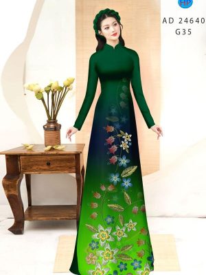 Vải Áo Dài Hoa In 3D Kiểu Mới AD 24640 20 Vai Ao Dai Hoa In 3D Kieu Moi AD 24640