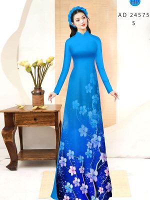 Vải Áo Dài Hoa In 3D Mới Ra AD 24575 19 Vai Ao Dai Hoa In 3D Moi Ra AD 24575