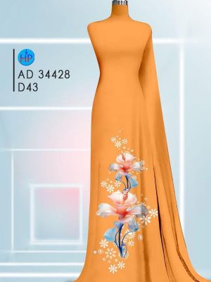 Vải Áo Dài Hoa In 3D Mới Ra AD 34428 19 Vai Ao Dai Hoa In 3D Moi Ra AD 34428