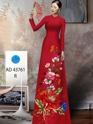 Vải Áo Dài Hoa In 3D Sang Trọng AD 43761 19 Vai Ao Dai Hoa In 3D Sang Trong AD 43761