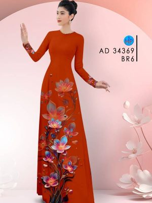 Vải Áo Dài Hoa In 3D Thu Hút AD 34369 19 Vai Ao Dai Hoa In 3D Thu Hut AD 34369