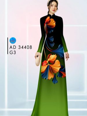 Vải Áo Dài Hoa In 3D Thu Hút AD 34408 19 Vai Ao Dai Hoa In 3D Thu Hut AD 34408