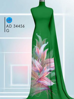 Vải Áo Dài Hoa In 3D Thu Hút AD 34456 19 Vai Ao Dai Hoa In 3D Thu Hut AD 34456