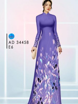 Vải Áo Dài Hoa In 3D Thu Hút AD 34458 19 Vai Ao Dai Hoa In 3D Thu Hut AD 34458