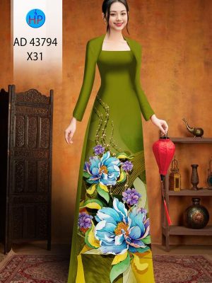 Vải Áo Dài Hoa In 3D Thu Hút AD 43794 19 Vai Ao Dai Hoa In 3D Thu Hut AD 43794