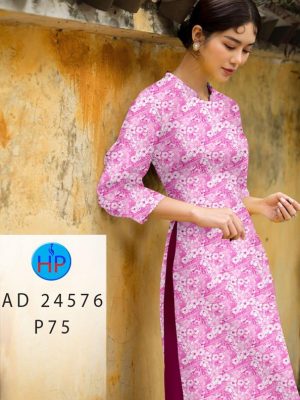 Vải Áo Dài Hoa Nhí Độc Đáo AD 24576 19 Vai Ao Dai Hoa Nhi Doc Dao AD 24576
