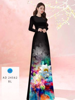 Vải Áo Dài Hoa Sen Kiểu Mới AD 24562 19 Vai Ao Dai Hoa Sen Kieu Moi AD 24562