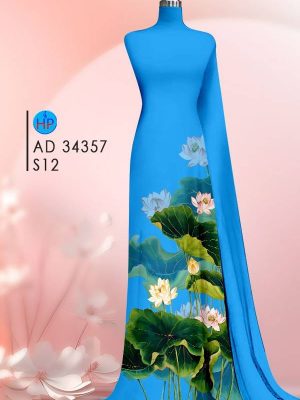Vải Áo Dài Hoa Sen Sang Trọng AD 34357 19 Vai Ao Dai Hoa Sen Sang Trong AD 34357