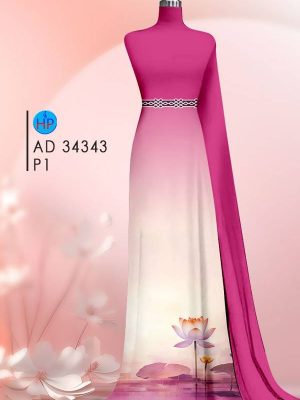 Vai Ao Dai Hoa Sen Thiet Ke 2024 AD 34343