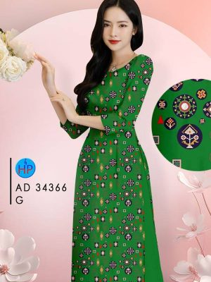 Vai Ao Dai Hoa Van Deu Doc Dao AD 34366