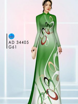 Vai Ao Dai Hoa Van Doc Dao AD 34405