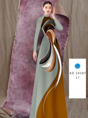 Vải Áo Dài Hoa Văn Sang Trọng AD 24587 19 Vai Ao Dai Hoa Van Sang Trong AD 24587