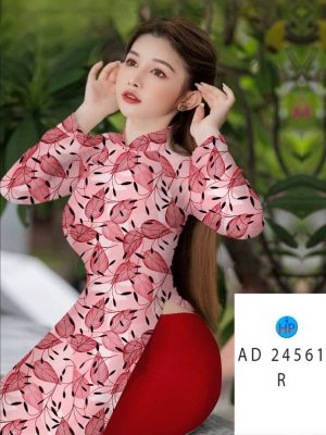 Vải Áo Dài In Hình Lá Thiết Kế 2024 AD 24561 19 Vai Ao Dai In Hinh La Thiet Ke 2024 AD