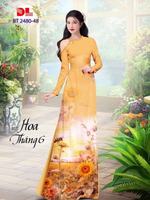 1712029285 173 Vai Ao Dai Hoa Huong Duong Kieu Moi AD BT2480