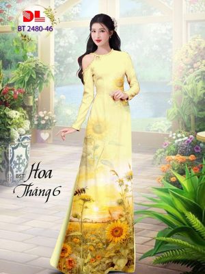 1712029285 305 Vai Ao Dai Hoa Huong Duong Kieu Moi AD BT2480