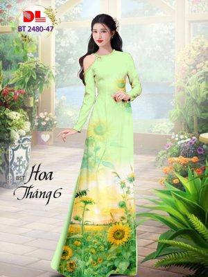 1712029286 505 Vai Ao Dai Hoa Huong Duong Kieu Moi AD BT2480
