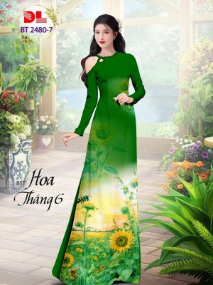 1712029287 456 Vai Ao Dai Hoa Huong Duong Kieu Moi AD BT2480