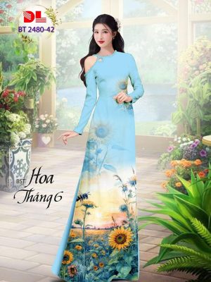 1712029289 884 Vai Ao Dai Hoa Huong Duong Kieu Moi AD BT2480