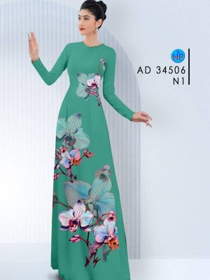1712631415 131 Vai Ao Dai Hoa Lan Sang Trong AD 34506