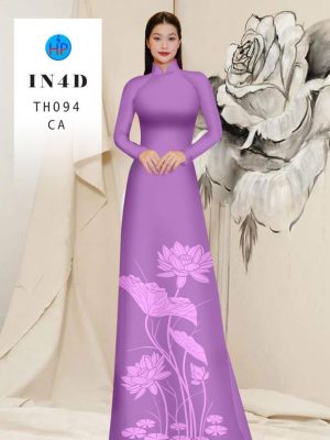Vải Áo Dài Hoa Sen 4D Độc Đáo AD TH094 52 1712808481 535 Vai Ao Dai Hoa Sen 4D Doc Dao AD TH094