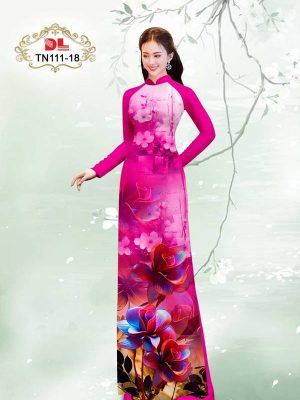 Vải Áo Dài Hoa Hồng Kiểu Mới AD TN111 40 1714309297 196 Vai Ao Dai Hoa Hong Kieu Moi AD TN111