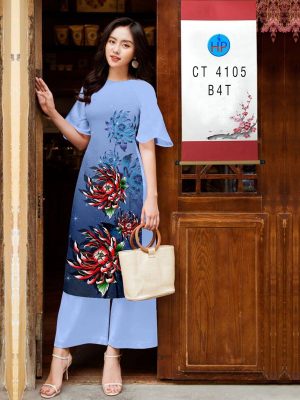Vải Áo Dài Hoa Cúc Mới Ra AD CT4105 20 Vai Ao Dai Hoa Cuc Moi Ra AD CT4105