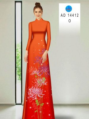 Vải Áo Dài Hoa Cúc Vừa Ra AD 14412 19 Vai Ao Dai Hoa Cuc Vua Ra AD 14412