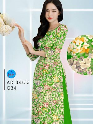 Vai Ao Dai Hoa Deu Kieu Moi AD 34455