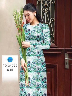 Vai Ao Dai Hoa Deu Moi Ra AD 24702