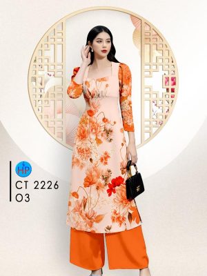 Vải Áo Dài Hoa Đều Mới Ra AD CT2226 19 Vai Ao Dai Hoa Deu Moi Ra AD CT2226