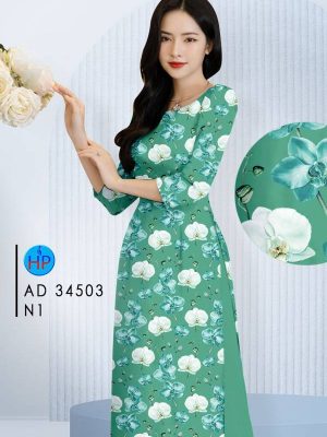 Vải Áo Dài Hoa Đều Thiết Kế 2024 AD 34503 19 Vai Ao Dai Hoa Deu Thiet Ke 2024 AD 34503
