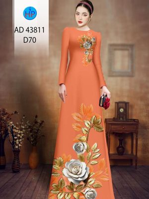 Vải Áo Dài Hoa Hồng Thu Hút AD 43811 19 Vai Ao Dai Hoa Hong Thu Hut AD 43811