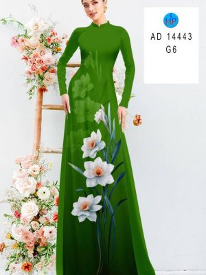 Vải Áo Dài Hoa In 3D Độc Đáo AD 14443 20 Vai Ao Dai Hoa In 3D Doc Dao AD 14443
