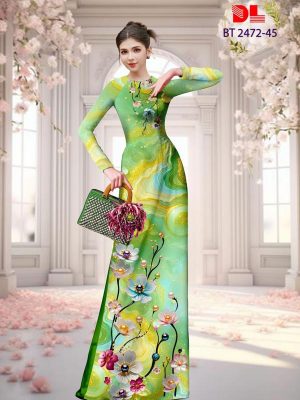 Vải Áo Dài Hoa In 3D Độc Đáo AD BT2472 11 Vai Ao Dai Hoa In 3D Doc Dao AD BT2472