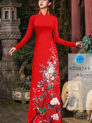 Vải Áo Dài Hoa In 3D Kiểu Mới AD 24749 20 Vai Ao Dai Hoa In 3D Kieu Moi AD 24749