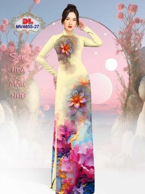 Vải Áo Dài Hoa In 3D Kiểu Mới AD MV4655 29 Vai Ao Dai Hoa In 3D Kieu Moi AD MV4655