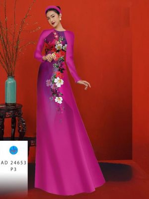 Vải Áo Dài Hoa In 3D Mới Ra AD 24653 19 Vai Ao Dai Hoa In 3D Moi Ra AD 24653