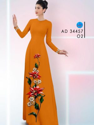 Vải Áo Dài Hoa In 3D Mới Ra AD 34457 19 Vai Ao Dai Hoa In 3D Moi Ra AD 34457