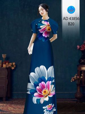 Vải Áo Dài Hoa In 3D Mới Ra AD 43856 19 Vai Ao Dai Hoa In 3D Moi Ra AD 43856