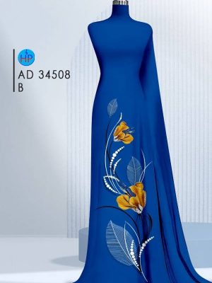 Vải Áo Dài Hoa In 3D Sang Trọng AD 34508 20 Vai Ao Dai Hoa In 3D Sang Trong AD 34508