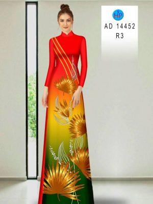 Vải Áo Dài Hoa In 3D Thu Hút AD 14452 20 Vai Ao Dai Hoa In 3D Thu Hut AD 14452