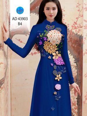 Vải Áo Dài Hoa In 3D Thu Hút AD 43903 20 Vai Ao Dai Hoa In 3D Thu Hut AD 43903